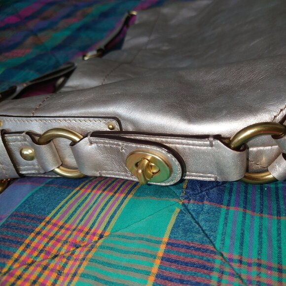 Coach Metallic Carly Hobo Bag - Picture 4 of 16